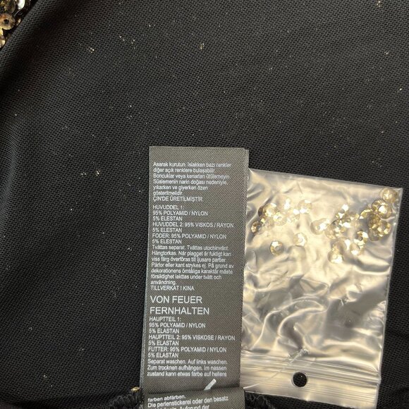 NWT Mint Velvet Gold Sequins Top Stretch Short-Sleeved T-Shirt Size XL - Picture 9 of 12